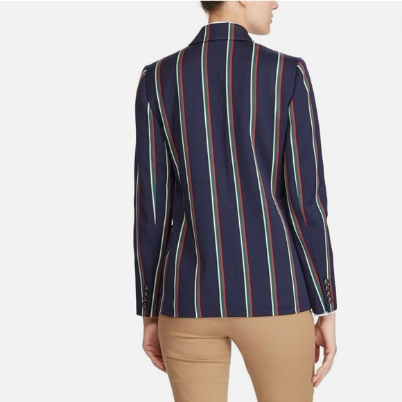 Striped Blazer with Crest - Picture 2 of 7